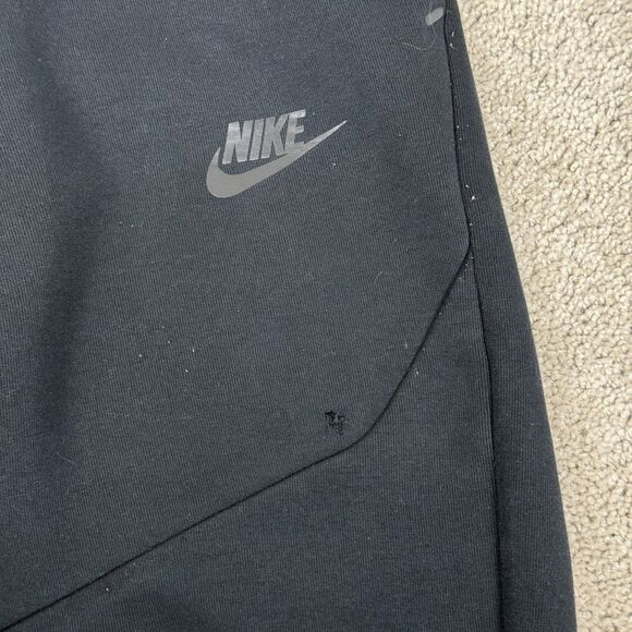 Nike Tech Fleece Jogger Sweat Pants Men’s Size Large CU4495-010 Black - Picture 4 of 8